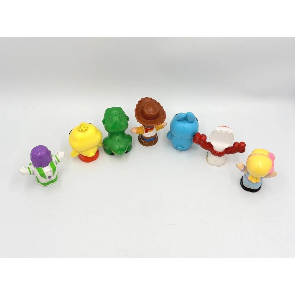 Fisher-Price Little People Toy Story 4 Figures Woody Buzz Rex 7pc Lot